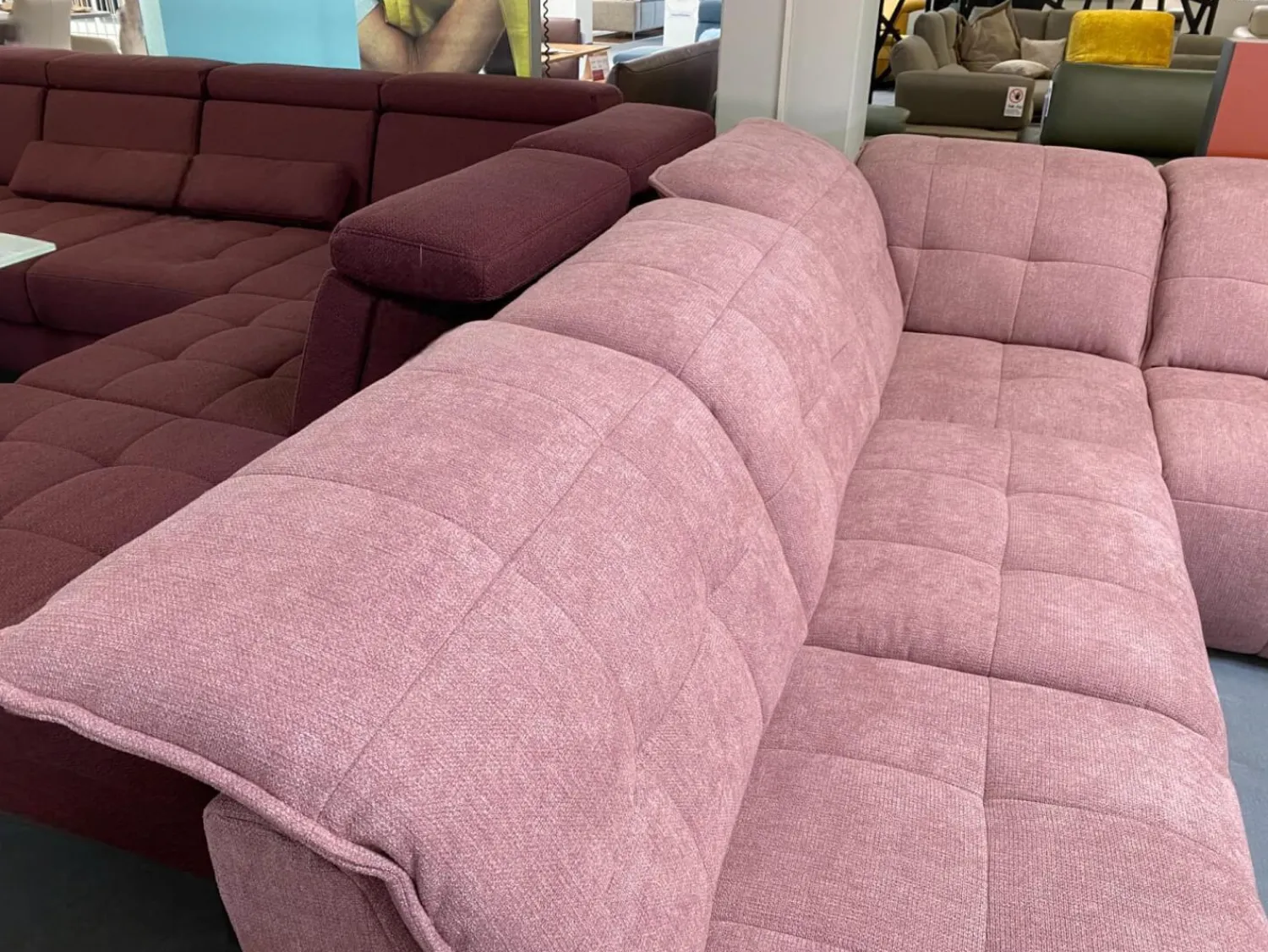 Poco Ecksofas|Funktionssofa Tokyo Stoff Amy Altrosa Mit Wall Free Relax-Funktion Und Weiteren Verstellungen