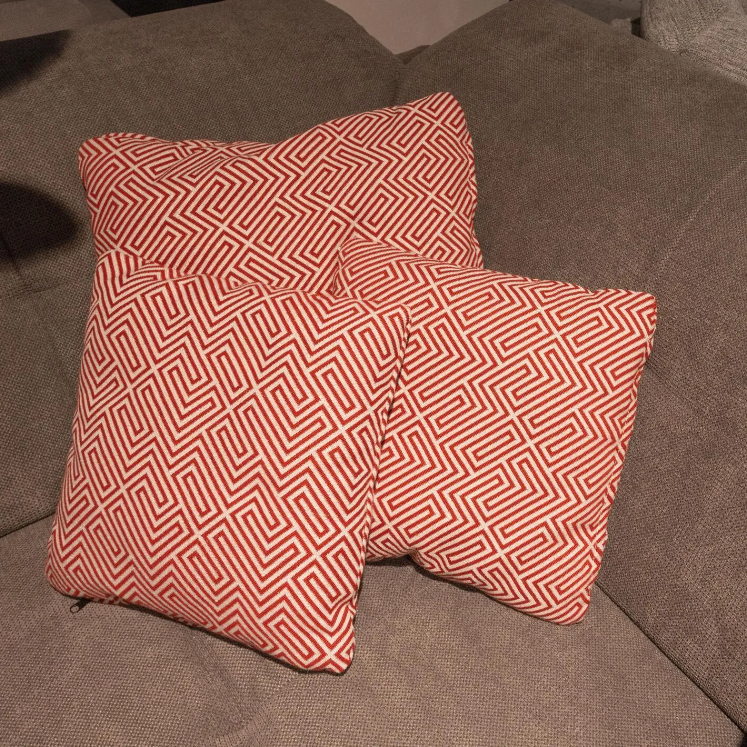 Modulmaster Wohnlandschaften|Funktions-Wohnlandschaft MM MP1044 Stoff Belle Grey Grau Fuß Metall Hochglanz Inklusive Kissen