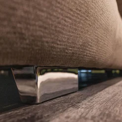 Modulmaster Wohnlandschaften|Funktions-Wohnlandschaft MM MP1044 Stoff Belle Grey Grau Fuß Metall Hochglanz Inklusive Kissen