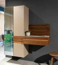 Team 7 Garderoben|Garderobe Nussbaumholz Massiv Geölt Spiegel Glas