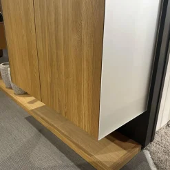 Team 7 Garderoben|Garderobe Eiche Naturöl Und Glas Pearl Weiß Inklusive 4 Schuhfächer Aus Holz