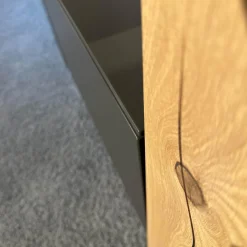 Hülsta Garderoben|Garderobe Gentis Lack Grau Akzent Eiche Naturstamm