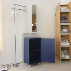 Jonas & Jonas Garderoben|Garderobe Paco Paneel 11 Abet Millerighe Blau Mit Spiegel Und Garderobensattel