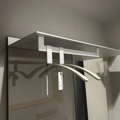 Schönbuch Garderoben|Garderobe S7 Lack Hochglanz Asphalt Aluminiumboarde Eloxiert Mit Spiegelpaneel