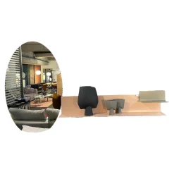 Interlübke Garderoben|Garderobenlösung Lilu Winkelregal Lack Rosenquarz Winkelregal Lack Manor Spiegel mit Beleuchtung