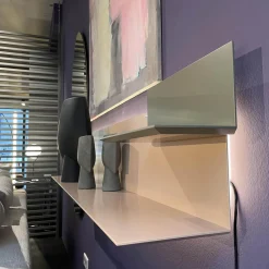 Interlübke Garderoben|Garderobenlösung Lilu Winkelregal Lack Rosenquarz Winkelregal Lack Manor Spiegel mit Beleuchtung