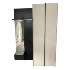 Interlübke Garderoben|Garderobenschrank Collect Front Lack Schneeweiss Korpus Lack Anthrazit