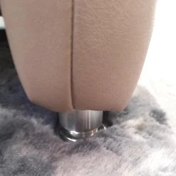 Arco Polstergruppen|Garnitur 50026 Leder Cloud Muschel Beige Füße M 03 Metall