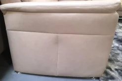 Arco Polstergruppen|Garnitur 50026 Leder Cloud Muschel Beige Füße M 03 Metall