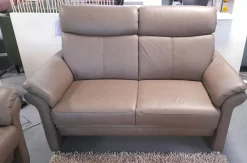 Arco Polstergruppen|Garnitur 50018 Leder Impression Muskat Braun Füße M 03 Metall