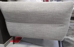 Arco Polstergruppen|Garnitur 50023 Stoff Lavado Fresh Grau Füße M 20 Schwarz Matt