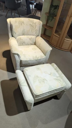 himolla Polstergruppen|Garnitur 6150 Stoff Samanta 08 Quarz Grau Holzfuß Buche Gebeizt 3-2-1