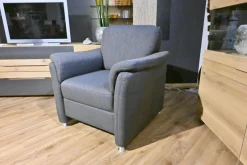 Ponsel Polstergruppen|Garnitur 266 System 10 Bezug Stoff 0634 06 Grau Füße Aluminium F566 50 Ohne Kopfstütze Und Sofakissen