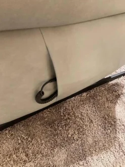 himolla Polstergruppen|Garnitur 6270 Und 7270 Bezug Leder Longlife Soft 22 Jade Blau Grau Füße Metall Schwarz Inklusive Manuell Ausklappbaren Kopfstützen