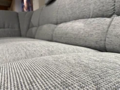 Arco Polstergruppen|Garnitur Aachen Stoff Q2 Uni Eisblau Grau mit Sessel