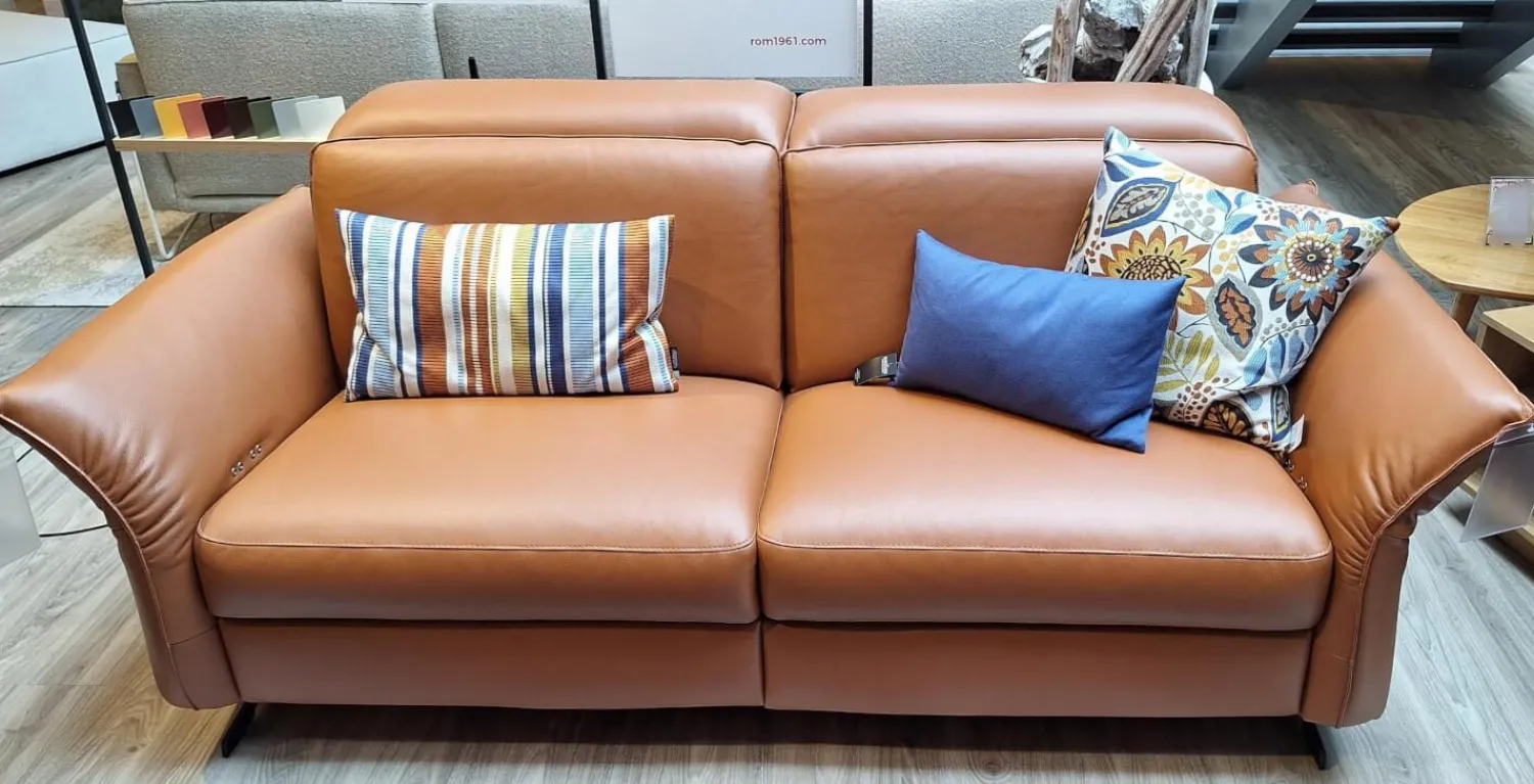 Rom Polstergruppen|Garnitur Adora Leder Montana Cognac 2 Sofas