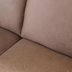 Puhlmann Polstergruppen|Garnitur Arosa Leder Braun Gestell Schwarz