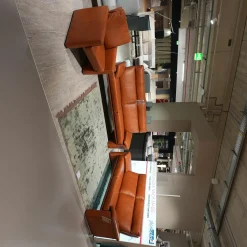 W. Schillig Polstergruppen|Garnitur Boston Bezug Leder Cognac Braun Bestehend Aus 2 Sofas Und 1 Sessel