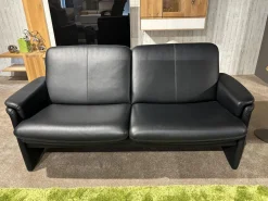 Erpo Polstergruppen|Garnitur City Leder 43.876 Dunkelblau mit Sessel und Hocker