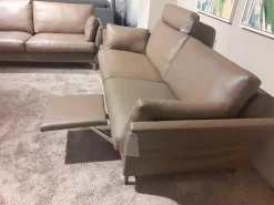 Erpo Polstergruppen|Garnitur CL 990 Leder 42 Fango 2 Sofas 1 Kopfstütze