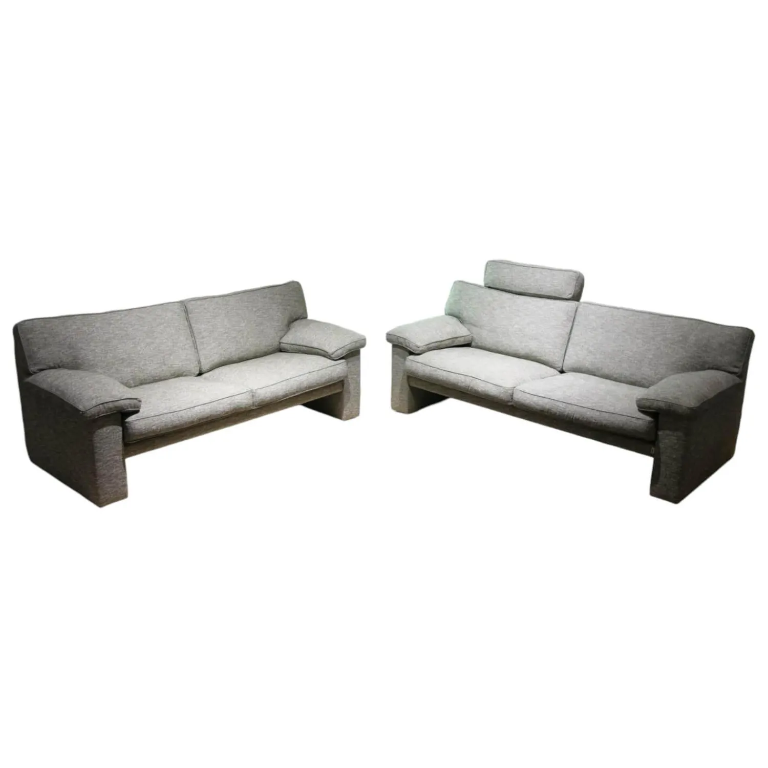 Erpo Polstergruppen|Garnitur CL 360 Stoff 2040 56 Korpus Keder Grau Leder 42 162 Grau Mit Kissen