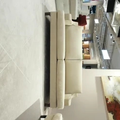 Erpo Polstergruppen|Garnitur Classics 2 Sofas Stoff Prestige Sand Creme Holzkufe Wenge Braun mit Kopfstütze