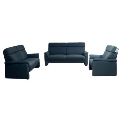 Arco Polstergruppen|Garnitur Colorado Casada Stoff Q2 Melite Gletscher Blau 2 Sofas 1 Sessel