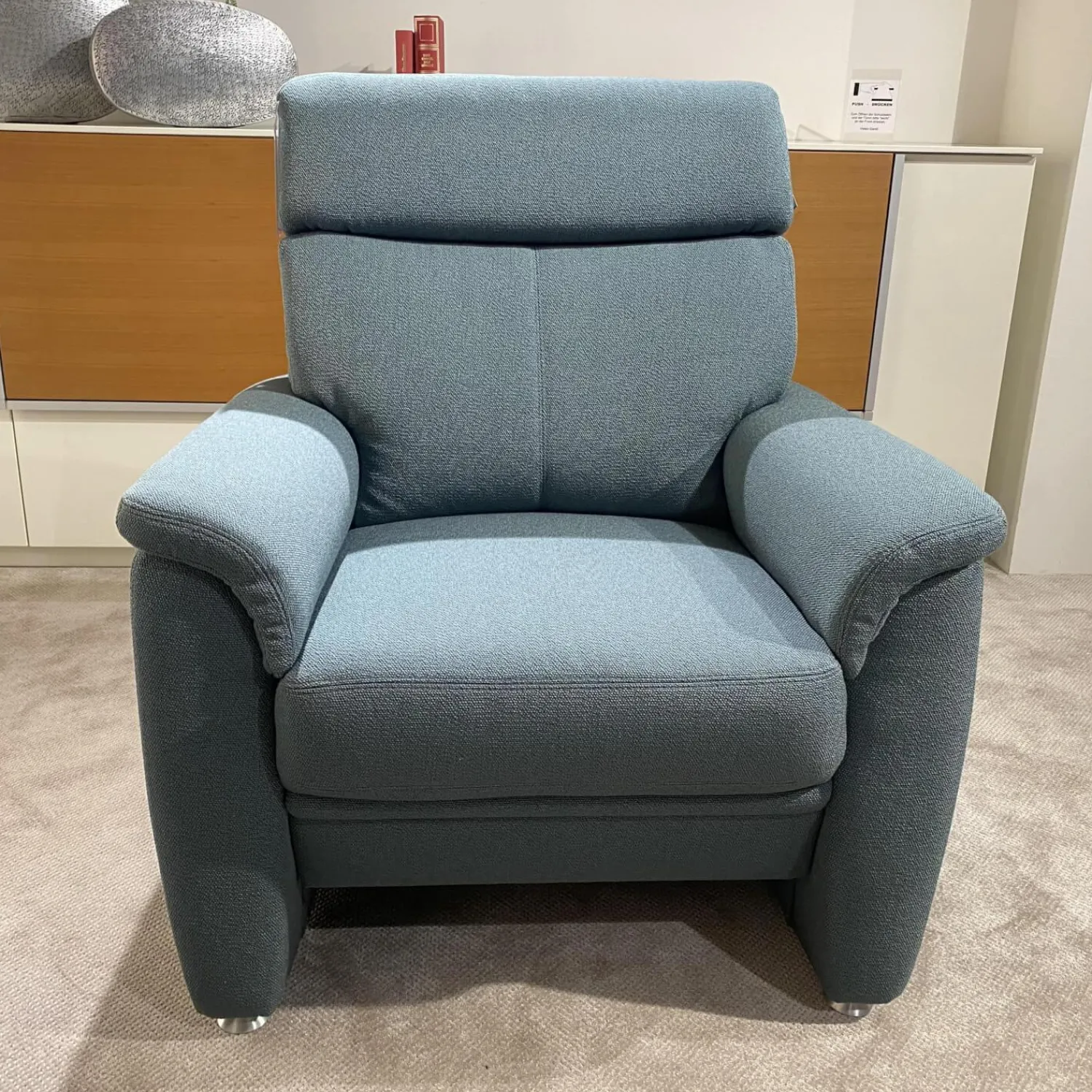 Arco Polstergruppen|Garnitur Colorado Casada Stoff Q2 Melite Gletscher Blau 2 Sofas 1 Sessel