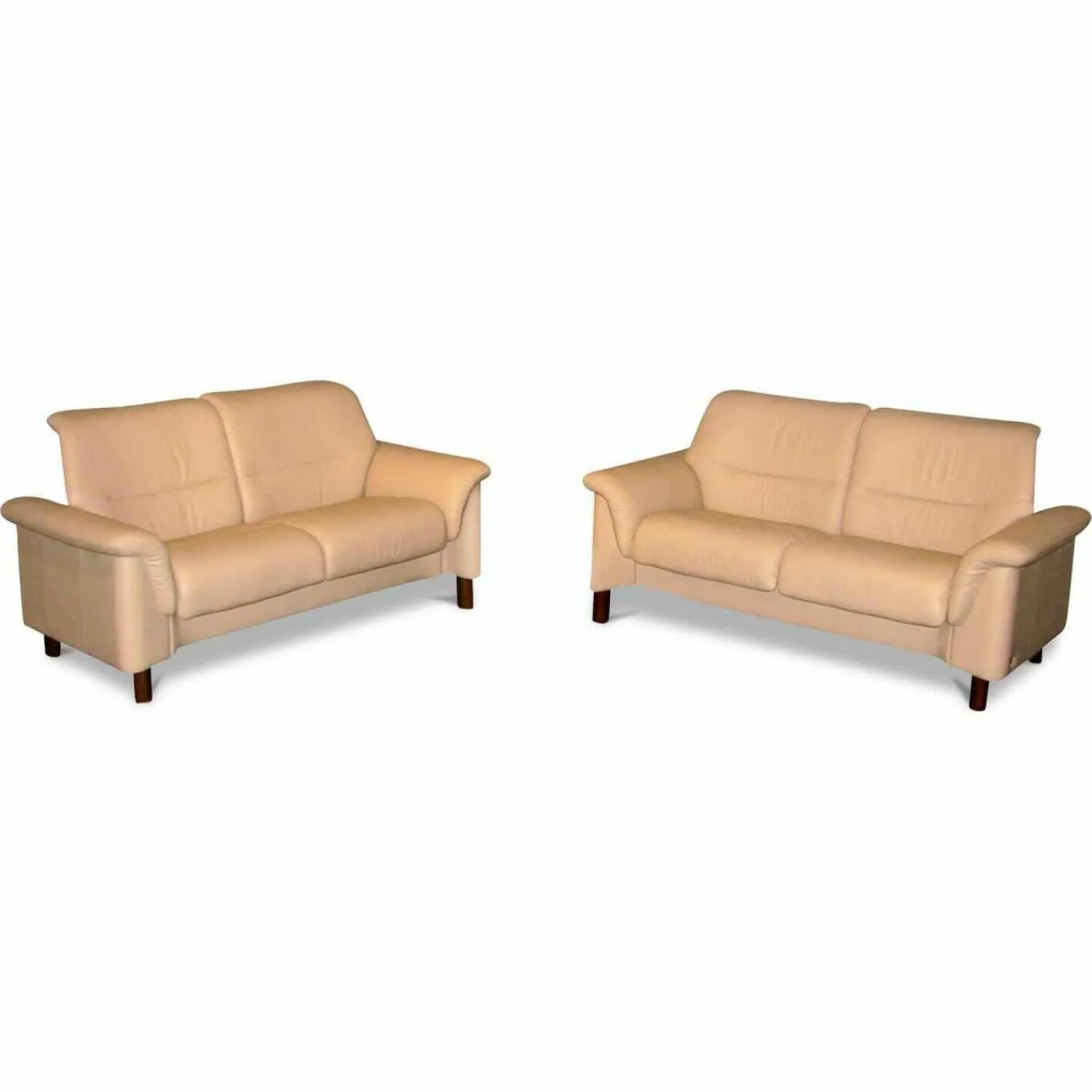 Stressless Polstergruppen|Garnitur Como Leder Paloma Beige 2 Sofas