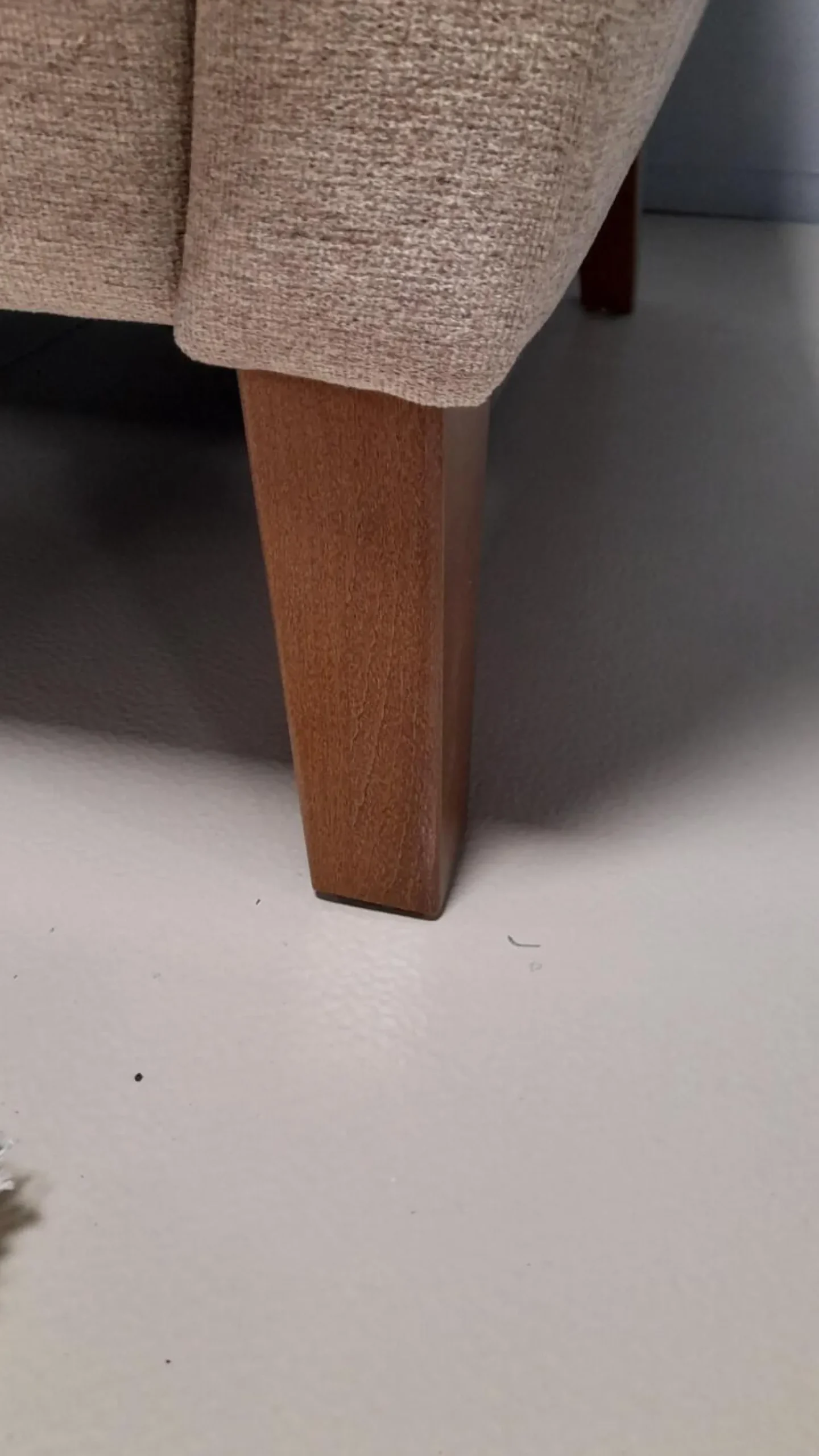 Schröno Polstergruppen|Garnitur KS 032219 Münichau Stoff JAB Donovan Braun 1-1354-075 Fuß Buche Nussbaumfarbig