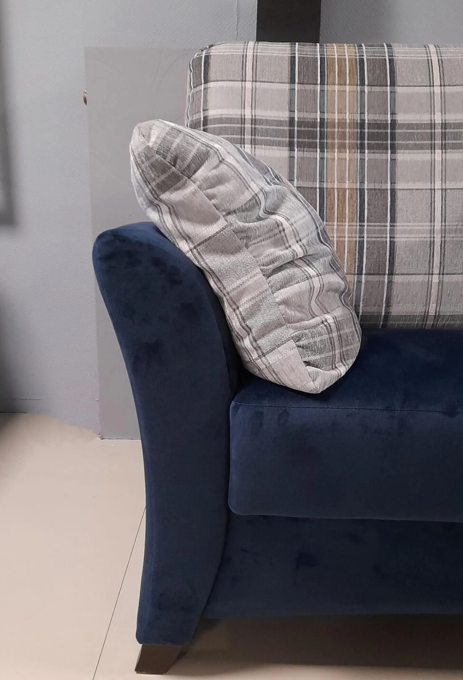 Schröno Polstergruppen|Garnitur KS 9720-1 Sydney Stoff 657577 Fuß Buche Maronfarbig 2 Sofas