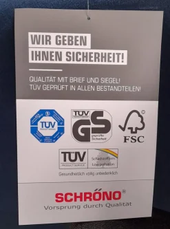 Schröno Polstergruppen|Garnitur KS 9720-1 Sydney Stoff 657577 Fuß Buche Maronfarbig 2 Sofas