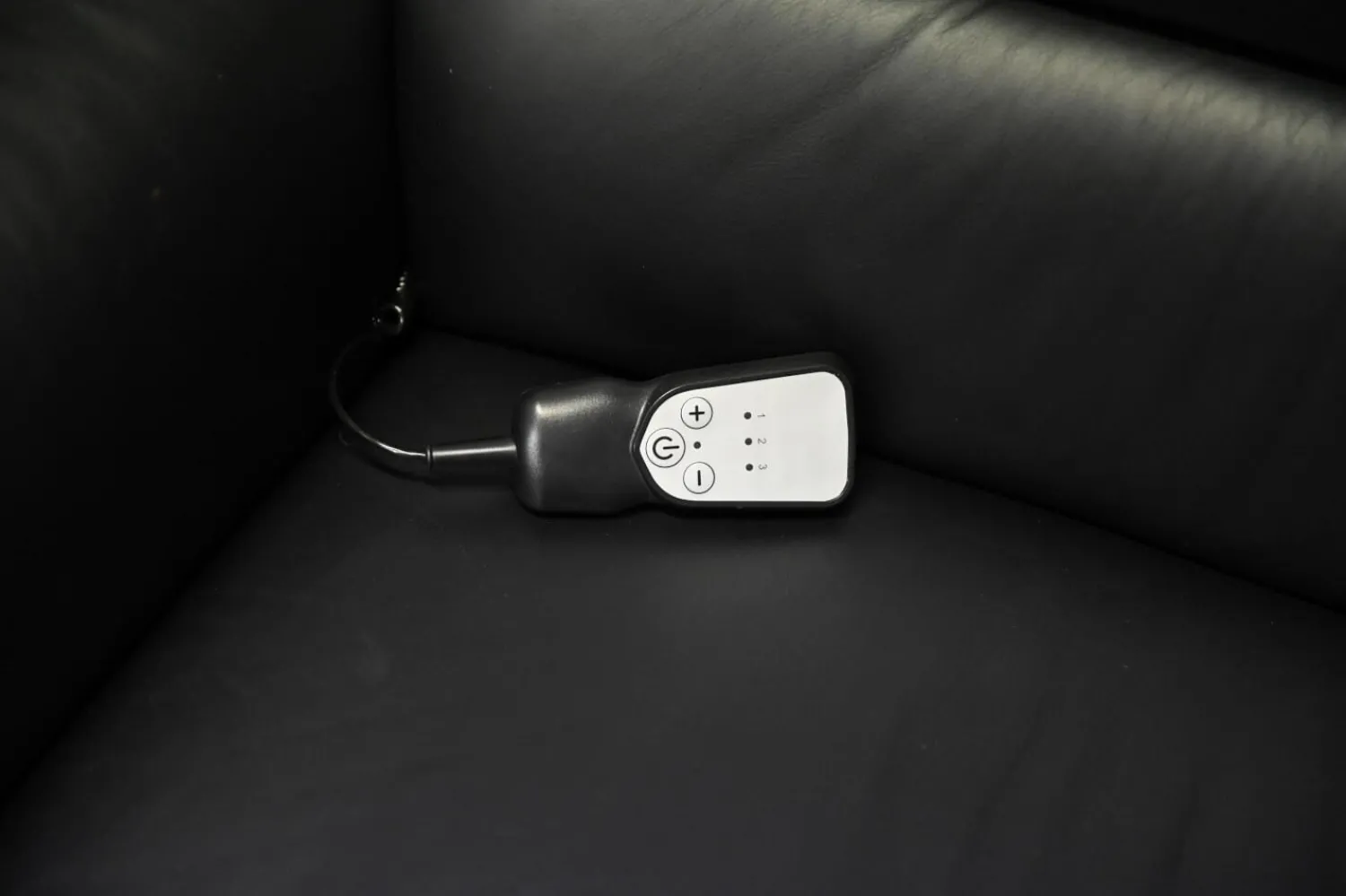 Steinpol Polstergruppen|Garnitur Lenny Leder Dolcia schwarz mit 2 x Motor Relax +Heizung und 2 x manuell Relax