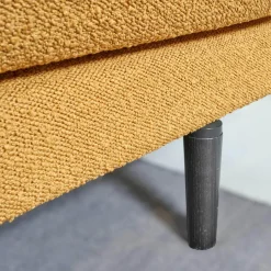 Bielefelder Werkstätten Polstergruppen|Garnitur Long Island 2/75 Stoff Promise JA1629/040 Gelb mit Tisch und Anbauelement