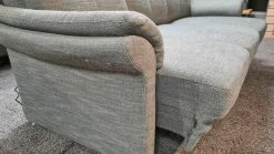 Arco Polstergruppen|Garnitur LS 673517 Well 3671 Stoff Lavado Fresh 8 Granit Grau 2 Sofas 1 Hocker