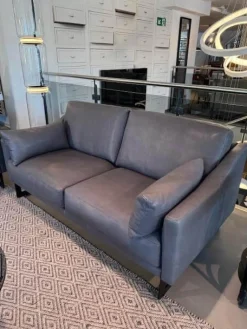 Violetta Polstergruppen|Garnitur Malin Leder Leder schiefer Toskana 2 Sofas