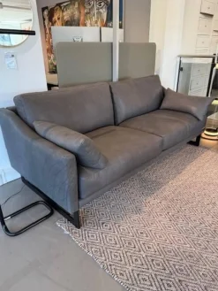 Violetta Polstergruppen|Garnitur Malin Leder Leder schiefer Toskana 2 Sofas