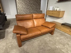 Erpo Polstergruppen|Garnitur Manhattan 250 Leder 250.850 Tabac Braun 2 Sofas 1 Hocker