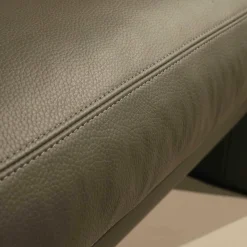 Contur Polstergruppen|Garnitur Palo Leder 170 Graphit Grau 2 Sofas Sessel Hocker