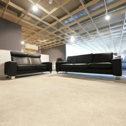 Stressless Polstergruppen|Garnitur Space Leder Paloma Schwarz Füße Edelstahl 2 Sofas