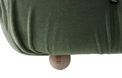 B&B Italia 2-Sitzer-Sofas|Gerades Sofa Camaleonda Stoff Velours Licata Flechte Grün Untergestell MDF Füße Buche Natur