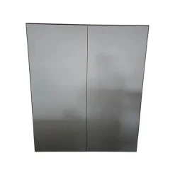 Scholtissek Vitrinen & Highboards|Geschirrschrank Novus Korpus Knorrige Eiche Rustikal Natur Geölt Front Glas Verkehrsgrau Matt Grau