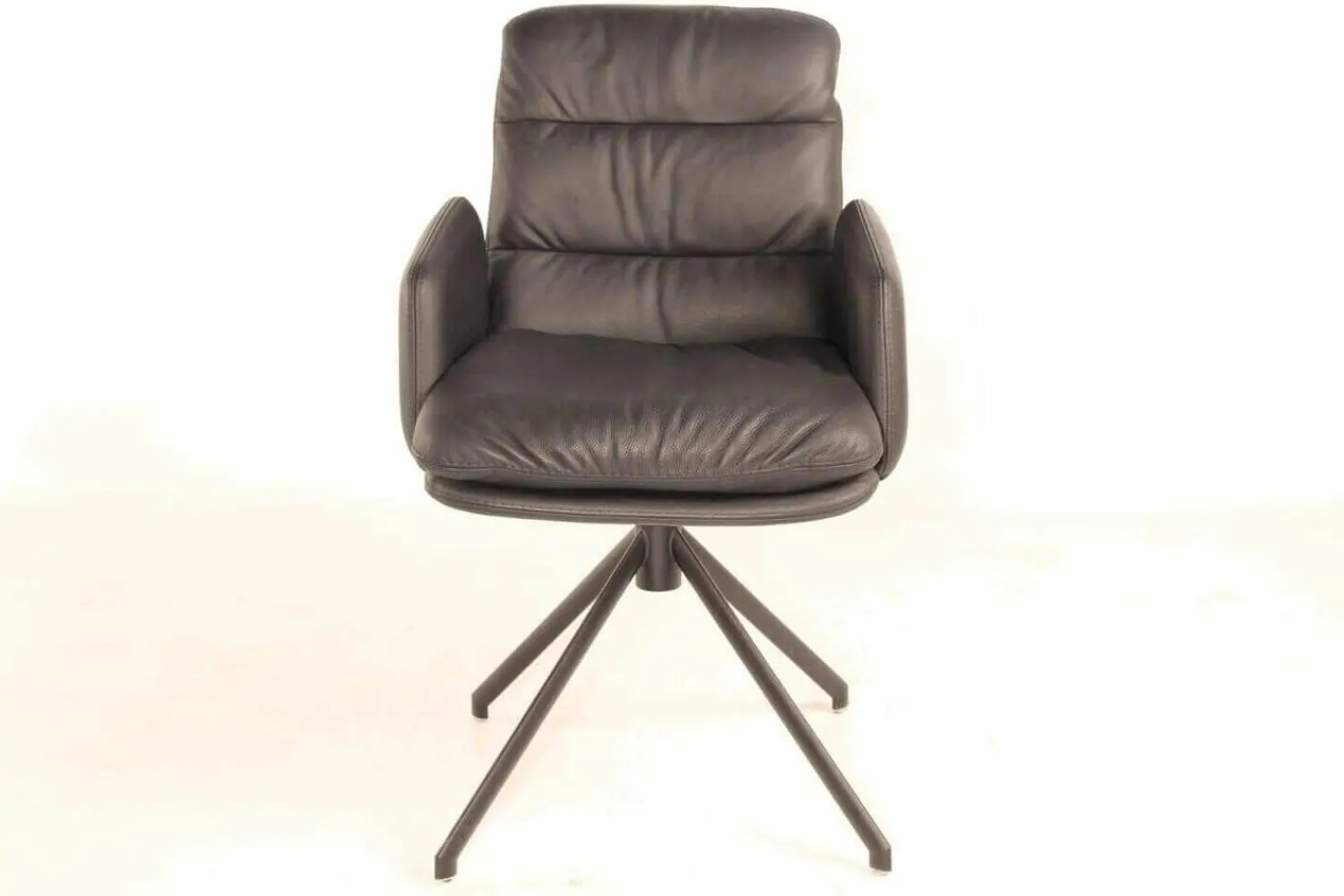 Lavida Relaxsessel|Gianluca Drehgestell Sessel Leder Toledo Nero