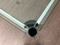 USM Haller Schreibtische & Sekretäre|Esstische|Glastisch Transparent 10075.80 Gestell Chrom