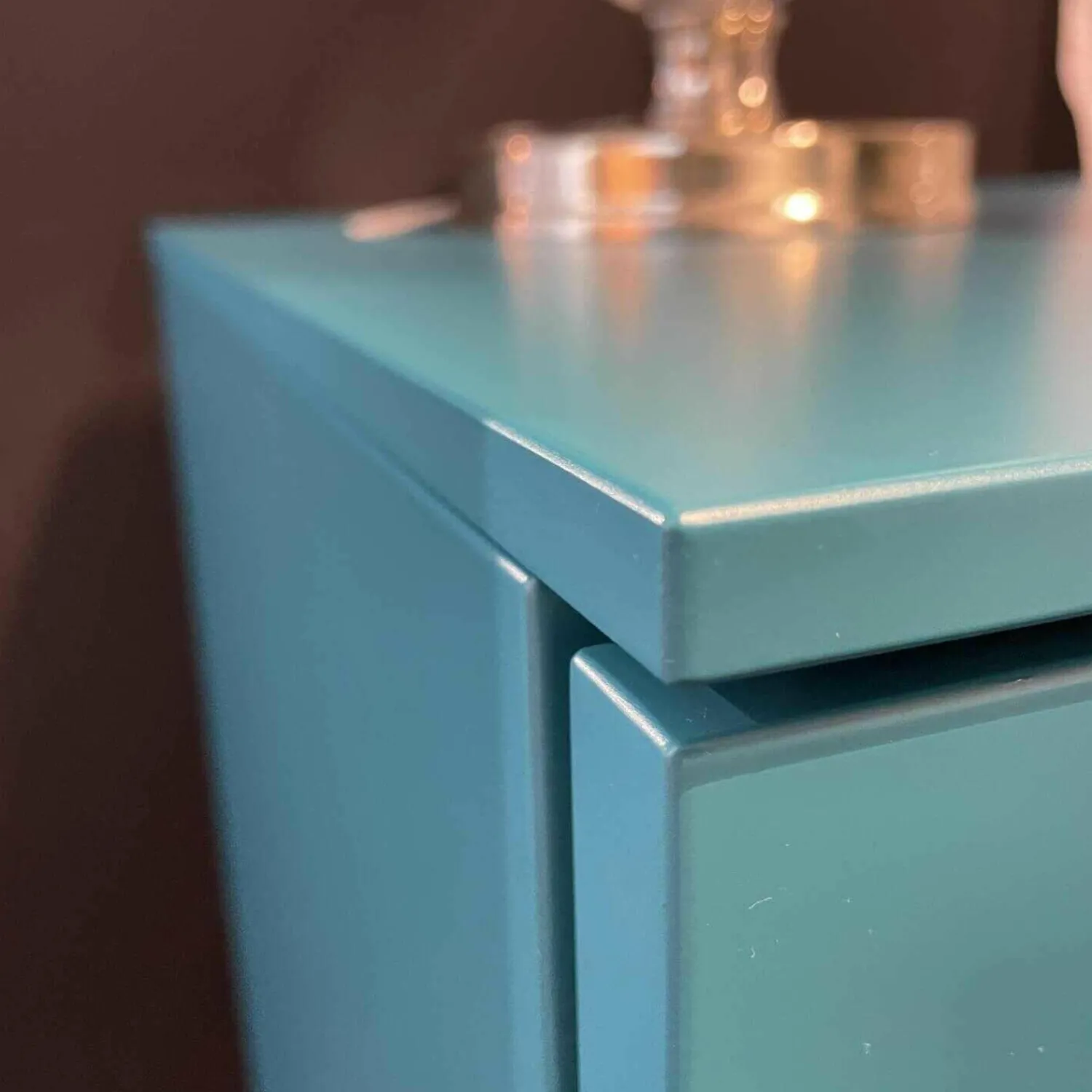 MD House Vitrinen & Highboards|Herrenschrank Allnight System Matt Türkis mit Push to Open