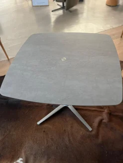 Ronald Schmitt Design Couchtische|Höhenverstellbarer Couchtisch Dualo Keramik Zement Grau