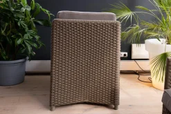 Cane Line Loungemöbel|Highbacksessel Diamond Taupe Gestell Aus Aluminium Und CaneLine Weave Graphite