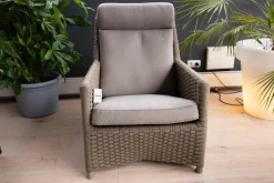Cane Line Loungemöbel|Highbacksessel Diamond Taupe Gestell Aus Aluminium Und CaneLine Weave Graphite