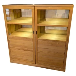 Venjakob Vitrinen & Highboards|Highboard Caletta Kernbuche Teilmassiv Geölt mit Beleuchtung