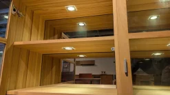 Venjakob Vitrinen & Highboards|Highboard Caletta Kernbuche Teilmassiv Geölt mit Beleuchtung